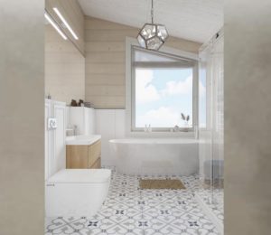Ванная комната, дизайн проект, ванна, тумба с раковинами, унитаз, душевая, светильник, дизайн студия Васильевой Дарьи