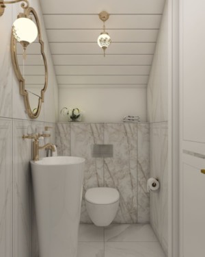 Ванная комната, дизайн проект, раковина, зеркало, унитаз, душевая, светильники, дизайн студия Васильевой Дарьи