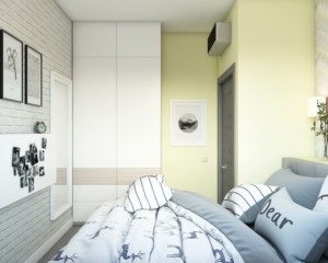 Спальня, дизайн проект, кровать, туалетный столик, шкаф, дизайн студия Васильевой Дарьи