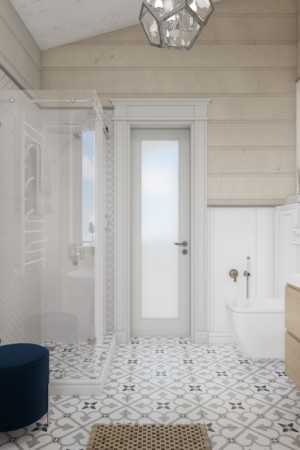 Ванная комната, дизайн проект, душевая, унитаз, гигиенический душ, пуфик, дизайн студия Васильевой Дарьи