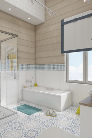 Ванная комната, дизайн проект, ванна, душевая, полотенцесушитель, дизайн студия Васильевой Дарьи